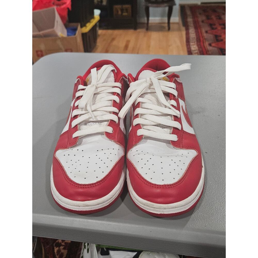 Nike Dunk Low Retro Red White DD1391-602 Mens Size 9.5 Sneakers - Picture 2 of 8